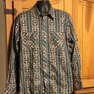 Men’s Rock & Roll Denim Long Sleeve Shirt